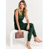 imageANRABESS Womens Summer Crewneck Sleeveless Casual Dressy Loose Stretchy Jumpsuits Rompers 2025 Trendy OutfitsGreen