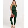 imageANRABESS Womens Summer Crewneck Sleeveless Casual Dressy Loose Stretchy Jumpsuits Rompers 2025 Trendy OutfitsGreen