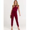 imageANRABESS Womens Summer Crewneck Sleeveless Casual Dressy Loose Stretchy Jumpsuits Rompers 2025 Trendy OutfitsWine Red