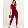 imageANRABESS Womens Summer Crewneck Sleeveless Casual Dressy Loose Stretchy Jumpsuits Rompers 2025 Trendy OutfitsWine Red