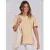 imageANRABESS Womens Tops Oversized T Shirts Loose Fit Short Sleeve Crewneck Summer Casual 2025 Trendy Boxy Tee BlouseApricot