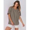 imageANRABESS Womens Tops Oversized T Shirts Loose Fit Short Sleeve Crewneck Summer Casual 2025 Trendy Boxy Tee BlouseDeep Khaki