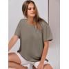 imageANRABESS Womens Tops Oversized T Shirts Loose Fit Short Sleeve Crewneck Summer Casual 2025 Trendy Boxy Tee BlouseDeep Khaki