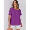 imageANRABESS Womens Tops Oversized T Shirts Loose Fit Short Sleeve Crewneck Summer Casual 2025 Trendy Boxy Tee BlouseDeep Purple