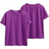 imageANRABESS Womens Tops Oversized T Shirts Loose Fit Short Sleeve Crewneck Summer Casual 2025 Trendy Boxy Tee BlouseDeep Purple