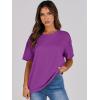 imageANRABESS Womens Tops Oversized T Shirts Loose Fit Short Sleeve Crewneck Summer Casual 2025 Trendy Boxy Tee BlouseDeep Purple