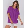 imageANRABESS Womens Tops Oversized T Shirts Loose Fit Short Sleeve Crewneck Summer Casual 2025 Trendy Boxy Tee BlouseDeep Purple