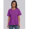 imageANRABESS Womens Tops Oversized T Shirts Loose Fit Short Sleeve Crewneck Summer Casual 2025 Trendy Boxy Tee BlouseDeep Purple