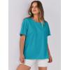 imageANRABESS Womens Tops Oversized T Shirts Loose Fit Short Sleeve Crewneck Summer Casual 2025 Trendy Boxy Tee BlouseLake