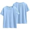 imageANRABESS Womens Tops Oversized T Shirts Loose Fit Short Sleeve Crewneck Summer Casual 2025 Trendy Boxy Tee BlouseLight Blue