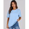imageANRABESS Womens Tops Oversized T Shirts Loose Fit Short Sleeve Crewneck Summer Casual 2025 Trendy Boxy Tee BlouseLight Blue