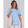 imageANRABESS Womens Tops Oversized T Shirts Loose Fit Short Sleeve Crewneck Summer Casual 2025 Trendy Boxy Tee BlouseLight Blue