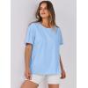 imageANRABESS Womens Tops Oversized T Shirts Loose Fit Short Sleeve Crewneck Summer Casual 2025 Trendy Boxy Tee BlouseLight Blue