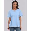 imageANRABESS Womens Tops Oversized T Shirts Loose Fit Short Sleeve Crewneck Summer Casual 2025 Trendy Boxy Tee BlouseLight Blue