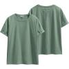 imageANRABESS Womens Tops Oversized T Shirts Loose Fit Short Sleeve Crewneck Summer Casual 2025 Trendy Boxy Tee BlouseLight Green