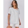 imageANRABESS Womens Tops Oversized T Shirts Loose Fit Short Sleeve Crewneck Summer Casual 2025 Trendy Boxy Tee BlouseLight Grey
