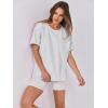 imageANRABESS Womens Tops Oversized T Shirts Loose Fit Short Sleeve Crewneck Summer Casual 2025 Trendy Boxy Tee BlouseLight Grey