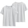 imageANRABESS Womens Tops Oversized T Shirts Loose Fit Short Sleeve Crewneck Summer Casual 2025 Trendy Boxy Tee BlouseLight Grey