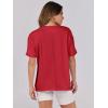 imageANRABESS Womens Tops Oversized T Shirts Loose Fit Short Sleeve Crewneck Summer Casual 2025 Trendy Boxy Tee BlouseRed