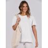 imageANRABESS Womens Tops Oversized T Shirts Loose Fit Short Sleeve Crewneck Summer Casual 2025 Trendy Boxy Tee BlouseWhite