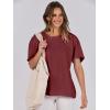 imageANRABESS Womens Tops Oversized T Shirts Loose Fit Short Sleeve Crewneck Summer Casual 2025 Trendy Boxy Tee BlouseWine Red