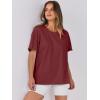 imageANRABESS Womens Tops Oversized T Shirts Loose Fit Short Sleeve Crewneck Summer Casual 2025 Trendy Boxy Tee BlouseWine Red