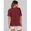 imageANRABESS Womens Tops Oversized T Shirts Loose Fit Short Sleeve Crewneck Summer Casual 2025 Trendy Boxy Tee BlouseWine Red