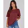 imageANRABESS Womens Tops Oversized T Shirts Loose Fit Short Sleeve Crewneck Summer Casual 2025 Trendy Boxy Tee BlouseWine Red