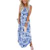 imageANRABESS Women Casual Loose Sundress Sleeveless Split Maxi Long Beach Shirt Dress Travel Vacation 2025 Summer OutfitsFloral Blue White