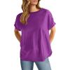 imageANRABESS Womens Tops Oversized T Shirts Loose Fit Short Sleeve Crewneck Summer Casual 2025 Trendy Boxy Tee BlouseDeep Purple