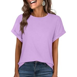 imageANRABESS Oversized Tshirts for Women Summer Tops Short Sleeve Casual Loose Basic Tee Shirt Cute Outfits 2025 Trendy ClothesLilac