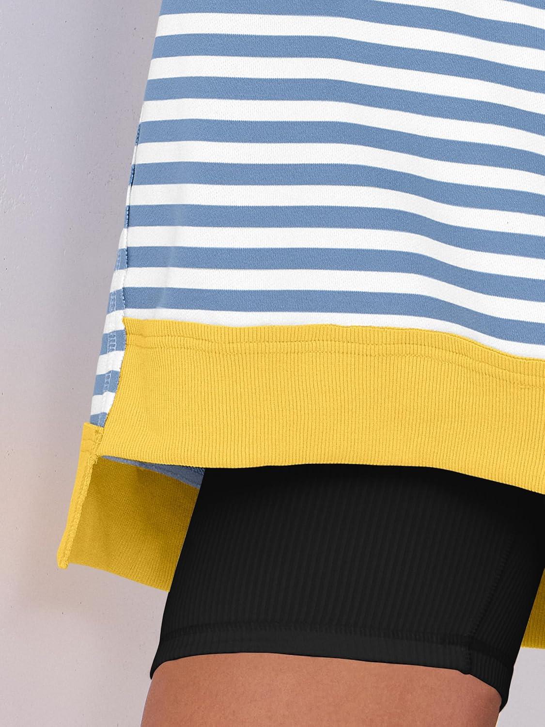 imageANRABESS Womens Oversized Sweatshirts Long Sleeve Tunic Shirts V Neck Loose Pullover Tops 2025 Trendy Fall Teen Girls OutfitBule White