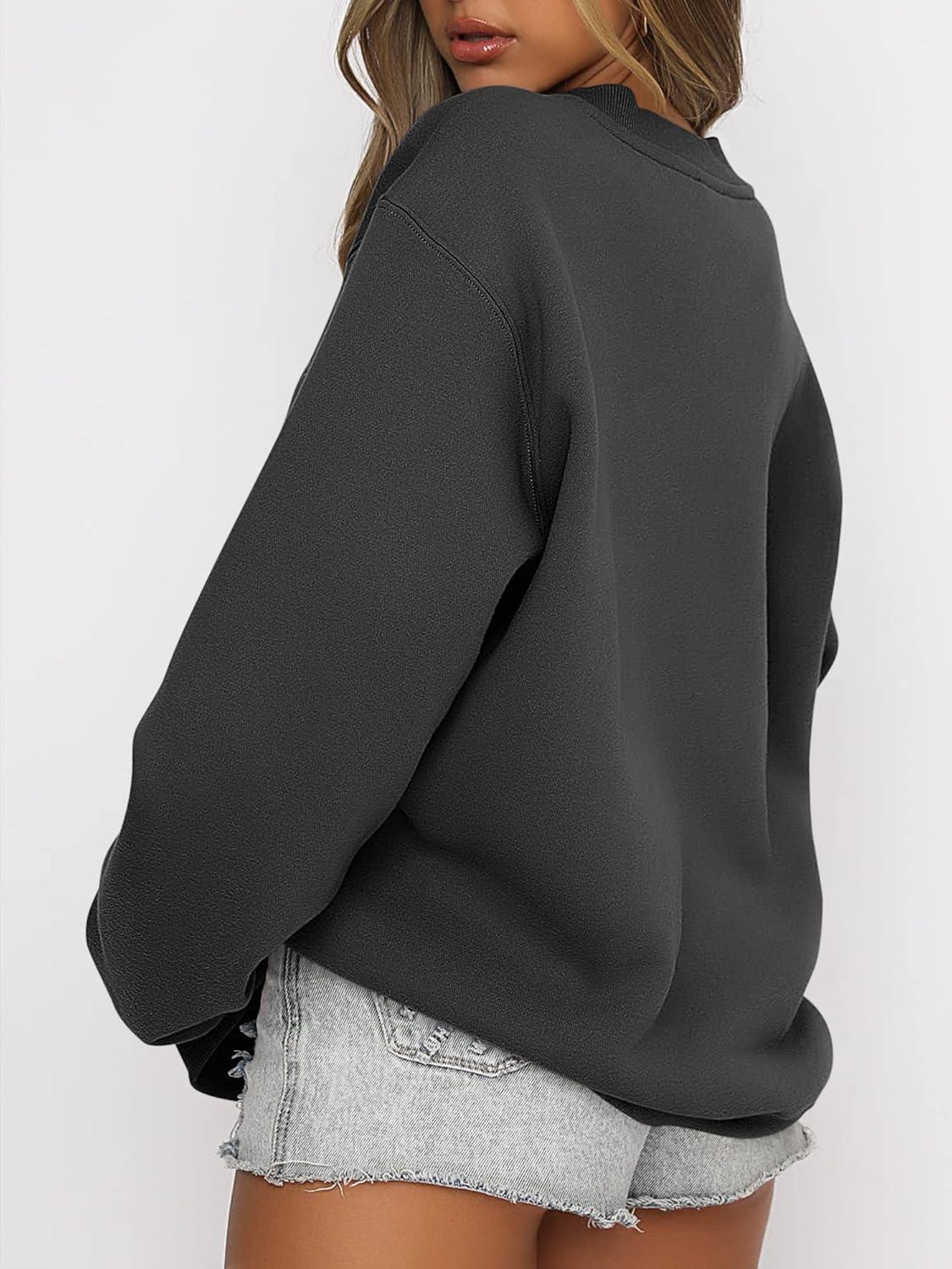 imageANRABESS Womens Sweatshirts Crewneck Fleece Oversized Pullover Hoodies Cute Long Sleeve Shirts Teen Girls Preppy Clothes 2025Black