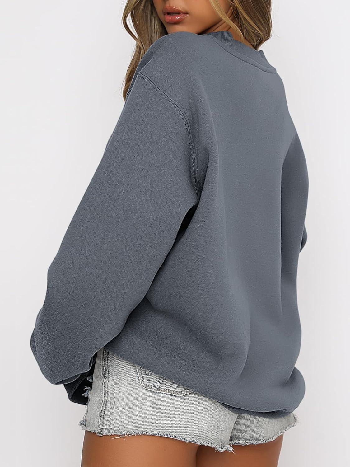 imageANRABESS Womens Sweatshirts Crewneck Fleece Oversized Pullover Hoodies Cute Long Sleeve Shirts Teen Girls Preppy Clothes 2025Deep Gray