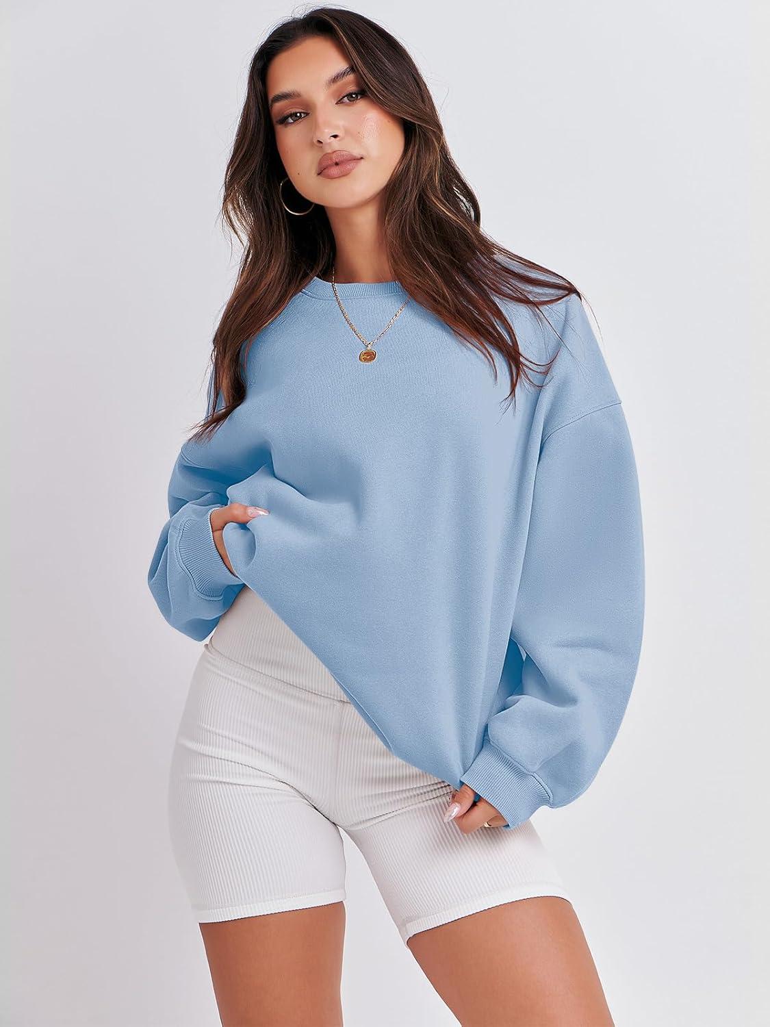 imageANRABESS Womens Sweatshirts Crewneck Fleece Oversized Pullover Hoodies Cute Long Sleeve Shirts Teen Girls Preppy Clothes 2025Light Blue