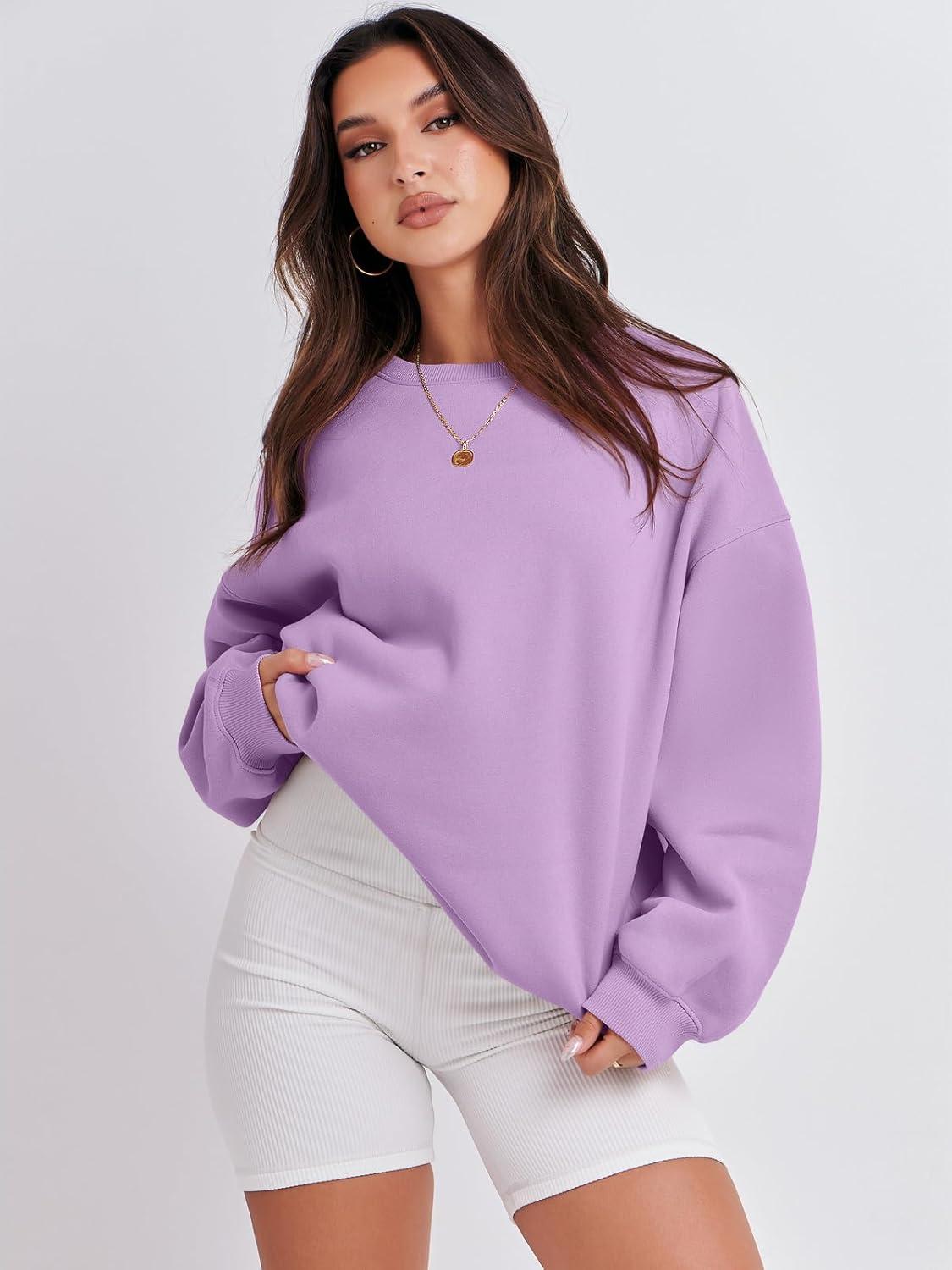 imageANRABESS Womens Sweatshirts Crewneck Fleece Oversized Pullover Hoodies Cute Long Sleeve Shirts Teen Girls Preppy Clothes 2025Light Purple