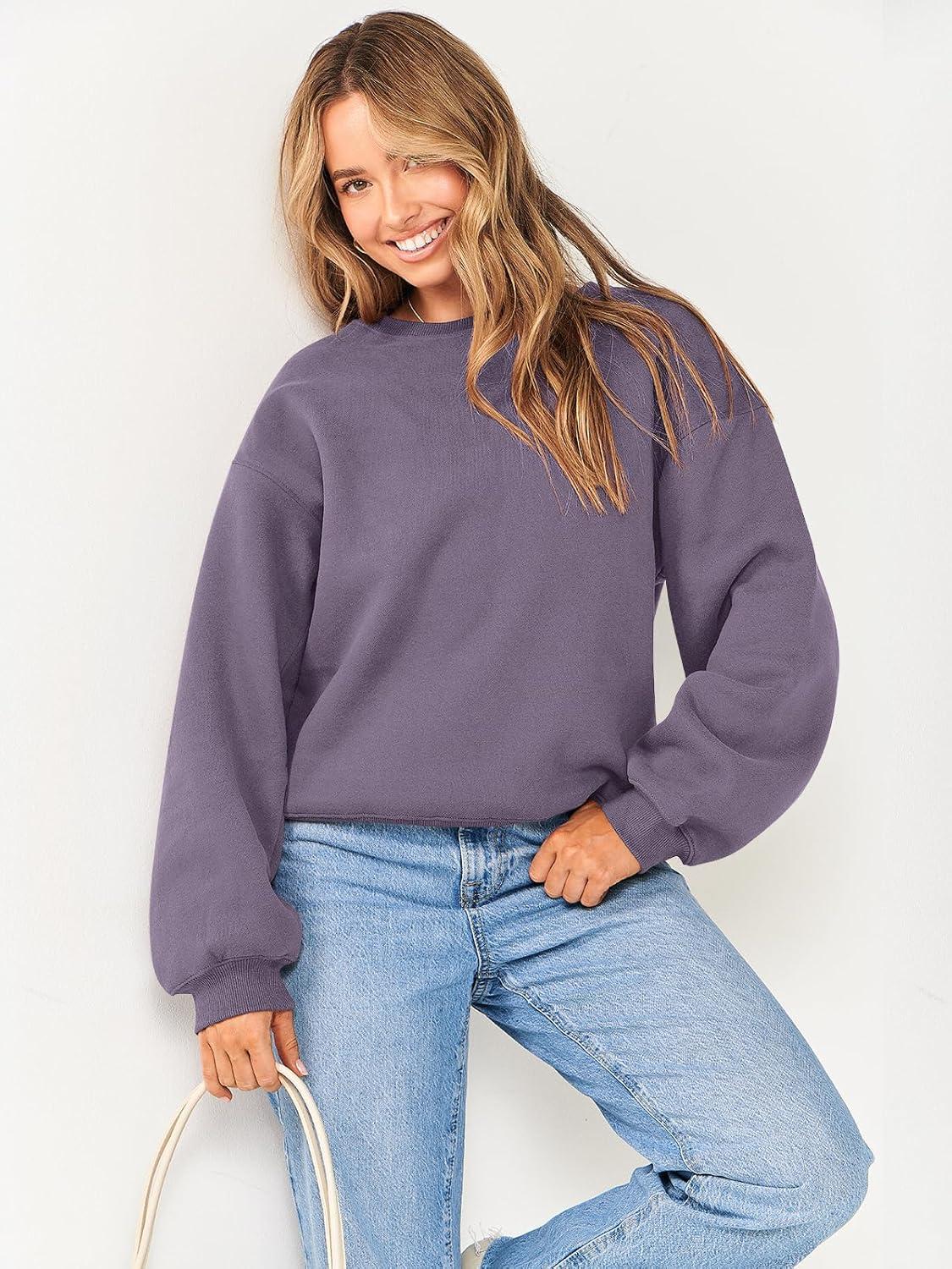 imageANRABESS Womens Sweatshirts Crewneck Fleece Oversized Pullover Hoodies Cute Long Sleeve Shirts Teen Girls Preppy Clothes 2025Purple