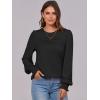 imageANRABESS Long Sleeve Shirts for Women Fall Fashion 2025 Dressy Casual Blouses Trendy Pleated Tunic Tops OutfitsBlack