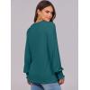 imageANRABESS Long Sleeve Shirts for Women Fall Fashion 2025 Dressy Casual Blouses Trendy Pleated Tunic Tops OutfitsBlue Green
