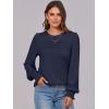 imageANRABESS Long Sleeve Shirts for Women Fall Fashion 2025 Dressy Casual Blouses Trendy Pleated Tunic Tops OutfitsDark Blue