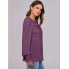 imageANRABESS Long Sleeve Shirts for Women Fall Fashion 2025 Dressy Casual Blouses Trendy Pleated Tunic Tops OutfitsFuchsia