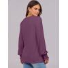 imageANRABESS Long Sleeve Shirts for Women Fall Fashion 2025 Dressy Casual Blouses Trendy Pleated Tunic Tops OutfitsFuchsia
