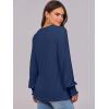 imageANRABESS Long Sleeve Shirts for Women Fall Fashion 2025 Dressy Casual Blouses Trendy Pleated Tunic Tops OutfitsNavy Blue
