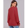 imageANRABESS Long Sleeve Shirts for Women Fall Fashion 2025 Dressy Casual Blouses Trendy Pleated Tunic Tops OutfitsRed