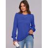 imageANRABESS Long Sleeve Shirts for Women Fall Fashion 2025 Dressy Casual Blouses Trendy Pleated Tunic Tops OutfitsRoyal Blue