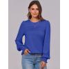 imageANRABESS Long Sleeve Shirts for Women Fall Fashion 2025 Dressy Casual Blouses Trendy Pleated Tunic Tops OutfitsRoyal Blue