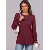imageANRABESS Long Sleeve Shirts for Women Fall Fashion 2025 Dressy Casual Blouses Trendy Pleated Tunic Tops OutfitsWinered