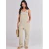 imageANRABESS Overalls for Women Loose Fit Denim Overalls Adjustable Strap Jean Jumpsuit Bib Romper 2025 Fall Casual Work OutfitsApricot