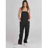 imageANRABESS Overalls for Women Loose Fit Denim Overalls Adjustable Strap Jean Jumpsuit Bib Romper 2025 Fall Casual Work OutfitsBlack