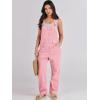 imageANRABESS Overalls for Women Loose Fit Denim Overalls Adjustable Strap Jean Jumpsuit Bib Romper 2025 Fall Casual Work OutfitsPink